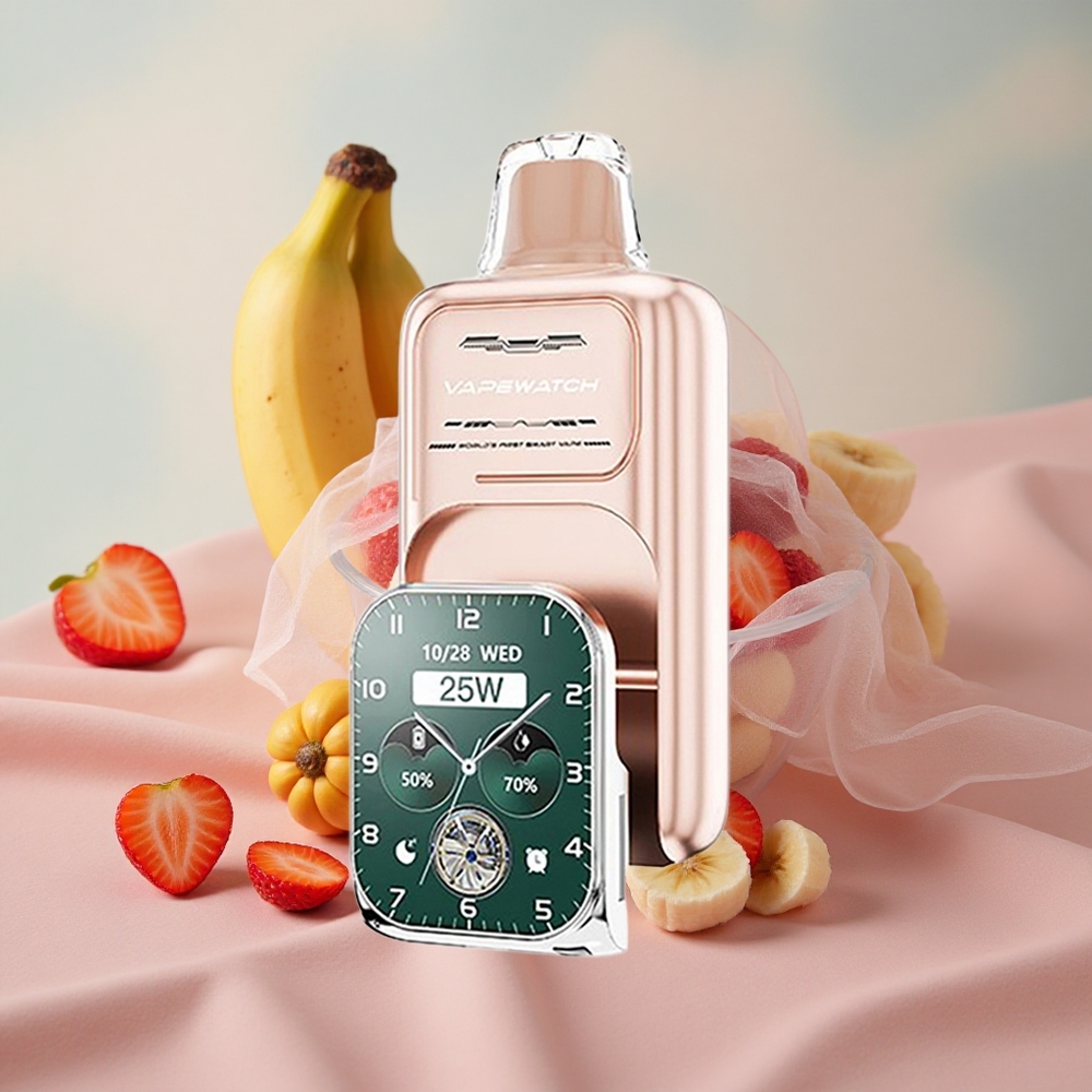 jahoda banán JNR VapeWatch 30000 Puffs 1000mAh baterie 19mL náplň velkoobchod Česká Republika