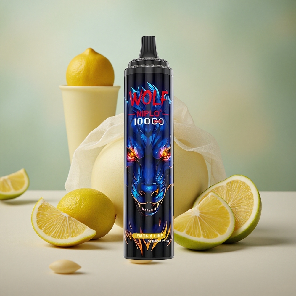 Citrón & Limetka JNR Wolf Niplo 10000 Puffs 20ml E-liquid 0%,2%,5% Nikotinu velkoobchod Česká Republika