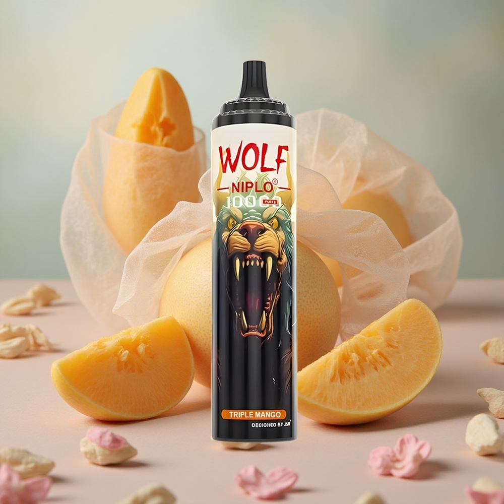 Trojitá manga JNR Wolf Niplo 10000 Puffs 20ml kapacita e-liquidu 650mAh kapacita baterie velkoobchod Česká Republika