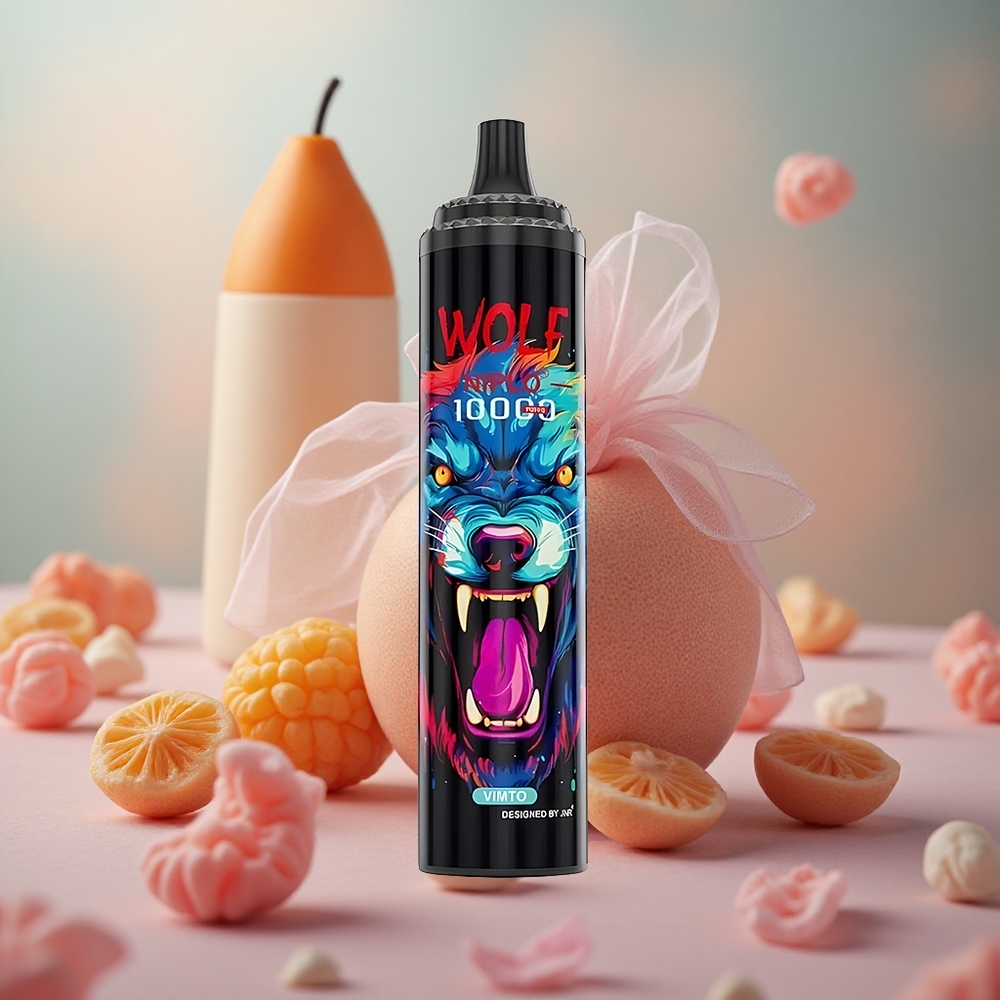 Vimto příchuť JNR Wolf Niplo 10000 Puffs 1.0 Ohm Mesh Coil 20ml kapacita e-liquidu velkoobchod Česká Republika
