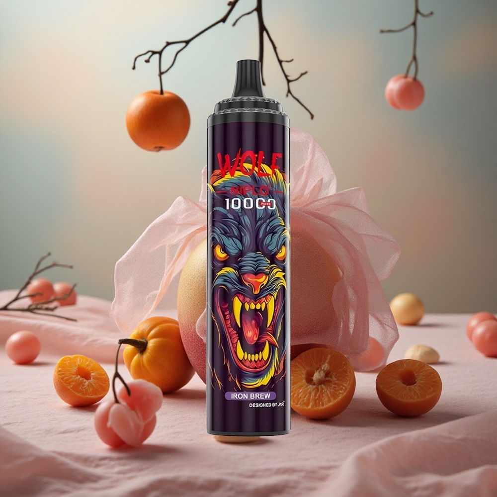 Železný nápoj JNR Wolf Niplo 10000 Puffs 20ml kapacita e-liquidu 650mAh kapacita baterie velkoobchod Česká Republika
