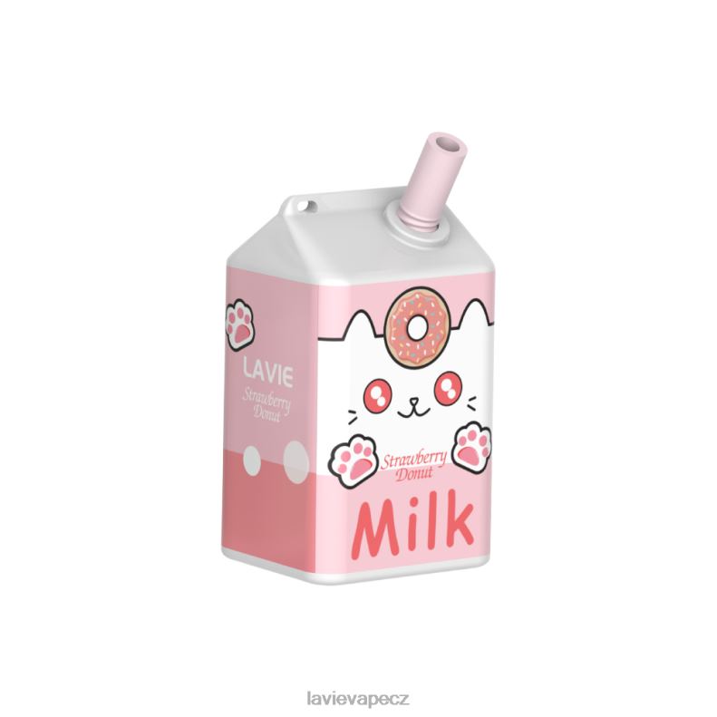 44FH6177 Lavie Vape CZ - jahodový donut LAVIE MILK 7000 šluků